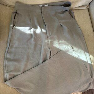 Grey Flowy Trouser